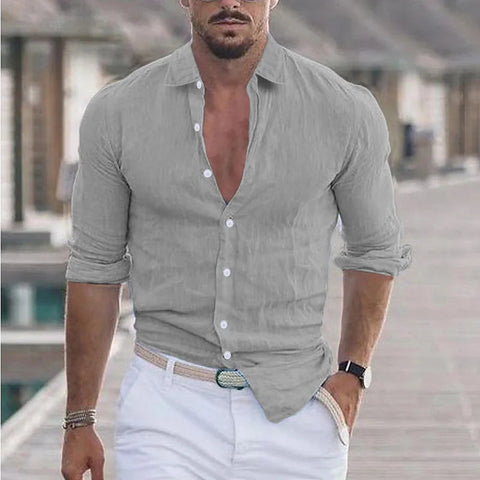 Dexter - Lässiges Langarm-Poloshirt für Herren
