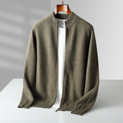 Homer - Lässige klassische Strickjacke mit Reißverschluss für Herren