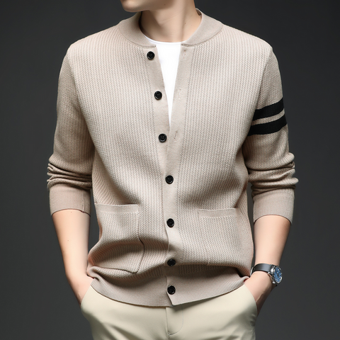 Janno - Lässige Strickjacke mit Knöpfen für Herren
