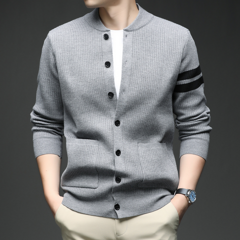 Janno - Lässige Strickjacke mit Knöpfen für Herren