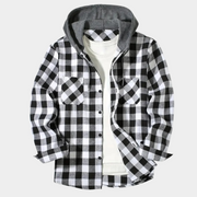 Horace - Klassische karierte Herrenjacke mit Knopfleiste