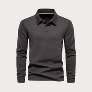 Ernest - Langarm-Poloshirt mit klassischem Kragen