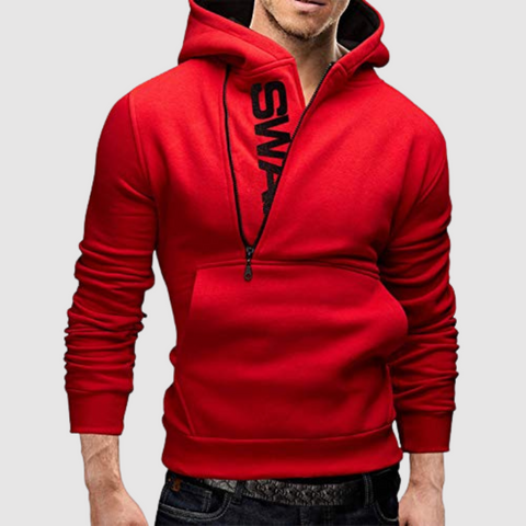 Gerald - Männer Reißverschluss Kapuzenpullover