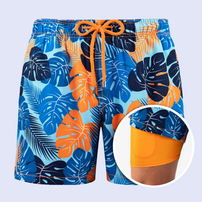 Herbert - Doppellagige Strandshorts für Männer