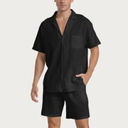 Floyd - Kurzarmhemd- und Shorts-Set für Herren