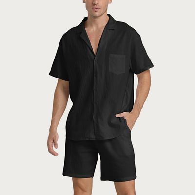 Caro - Kurzarmhemd- und Shorts-Set für Herren