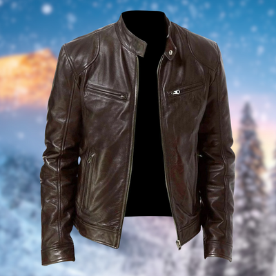 Oscar - Bomberjacke aus Leder für Herren