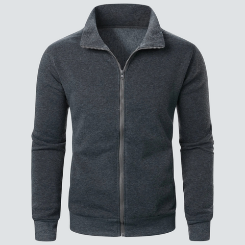 Jonathan - Lässiges Sweatshirt mit Stehkragen und Reißverschluss für Herren