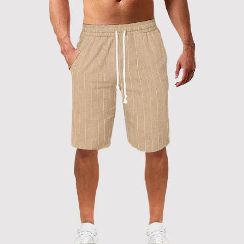 Richard - Atmungsaktive gestreifte Shorts