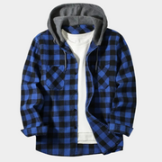 Horace - Klassische karierte Herrenjacke mit Knopfleiste