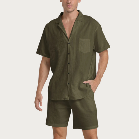 Floyd - Kurzarmhemd- und Shorts-Set für Herren