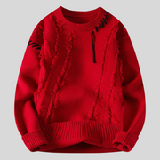 Ronald - Gestrickter Patchwork-Pullover