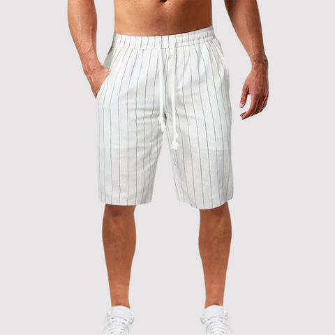 Richard - Atmungsaktive gestreifte Shorts