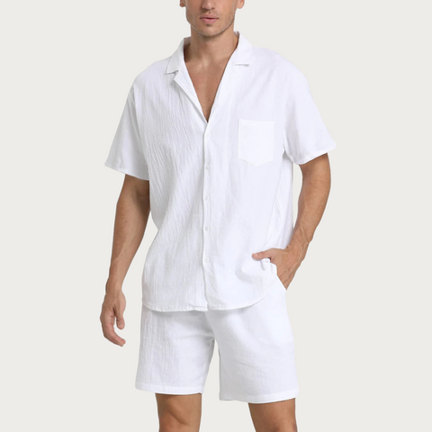 Floyd - Kurzarmhemd- und Shorts-Set für Herren