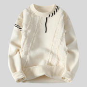 Ronald - Gestrickter Patchwork-Pullover