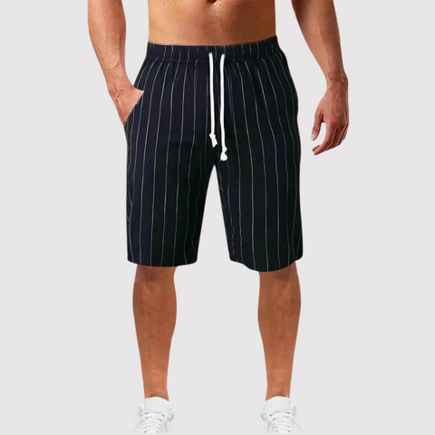 Richard - Atmungsaktive gestreifte Shorts