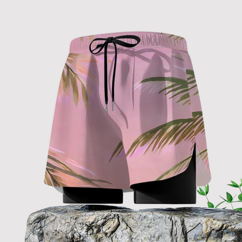 William - Bedruckte Strandshorts