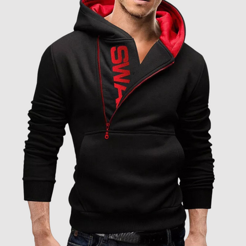Gerald - Männer Reißverschluss Kapuzenpullover