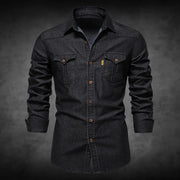 Horace - Langärmeliges Denim-Shirt