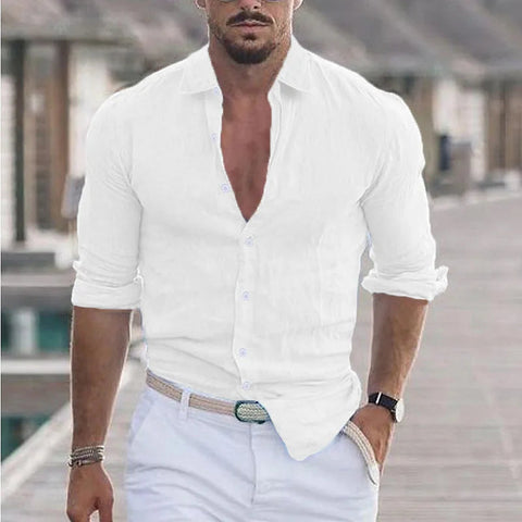 Dexter - Lässiges Langarm-Poloshirt für Herren