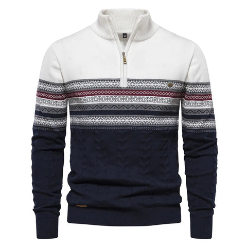 Mark - Retro-Strickpullover mit Streifenmuster für Herren
