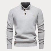 Rudolf - Lässiger Strickpullover mit Knöpfen für Herren