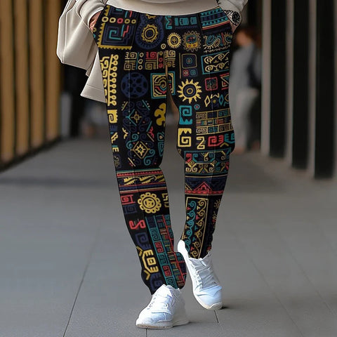 Alfie - Bedruckte Vintage-Hose
