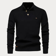 Rudolf - Lässiger Strickpullover mit Knöpfen für Herren