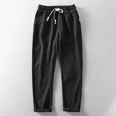 Gravel - Herrenhose mit geradem Bein und Kordelzug