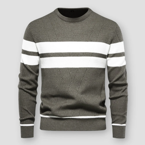 Luke - Stilvoller gestreifter Strickpullover