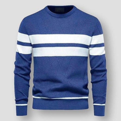 Luke - Stilvoller gestreifter Strickpullover