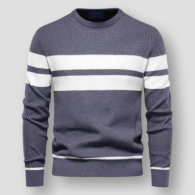 Luke - Stilvoller gestreifter Strickpullover