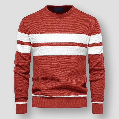 Luke - Stilvoller gestreifter Strickpullover