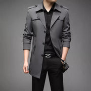 Claude - Eleganter Trenchcoat mit Knöpfen für Herren für Herren