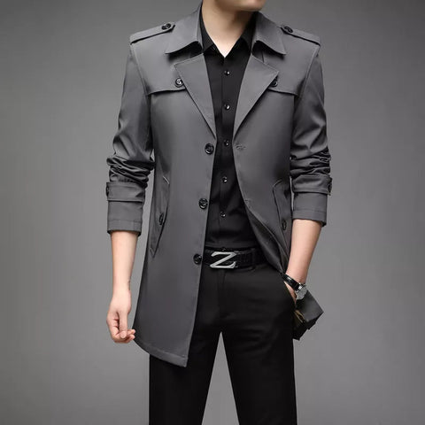 Claude - Eleganter Trenchcoat mit Knöpfen für Herren für Herren