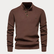 Rudolf - Lässiger Strickpullover mit Knöpfen für Herren