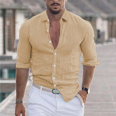 Dexter - Lässiges Langarm-Poloshirt für Herren