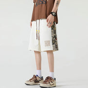 Kristophe - Retro Bestickte Geometrische Short