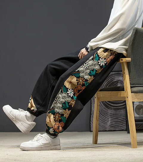 Leo - Patchwork-Jogginghose in Übergröße