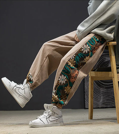 Leo - Patchwork-Jogginghose in Übergröße