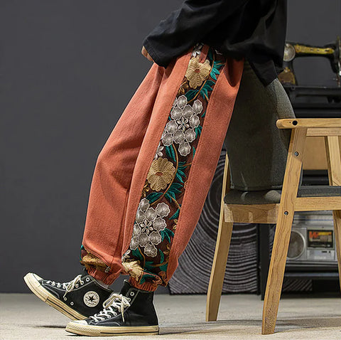 Leo - Patchwork-Jogginghose in Übergröße