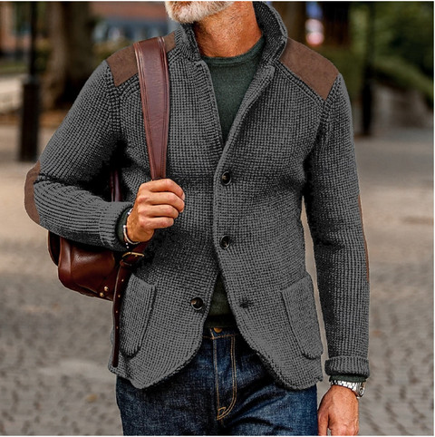 Miles - Lässige Strickjacke mit Knöpfen für Herren