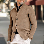 Adriano - Lässige Strickjacke mit Rippstruktur für Herren