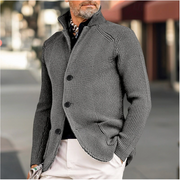 Adriano - Lässige Strickjacke mit Rippstruktur für Herren