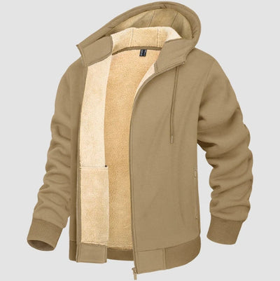 Oliver - Lässige, mit Sherpa gefütterte Kapuzenjacke für Herren