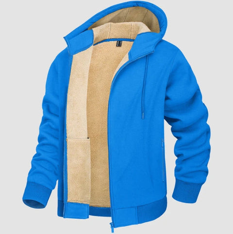 Oliver - Lässige, mit Sherpa gefütterte Kapuzenjacke für Herren