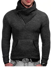 Braxton - Eleganter warmer Rollkragenpullover mit Reißverschluss für Herren