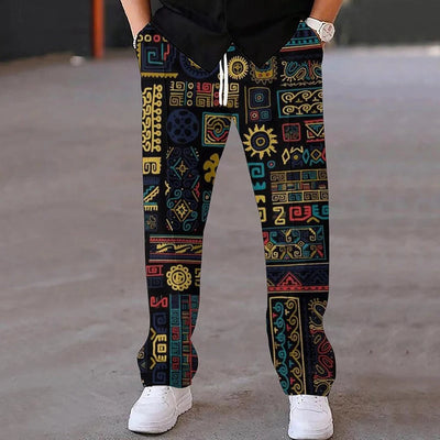 Alfie - Bedruckte Vintage-Hose