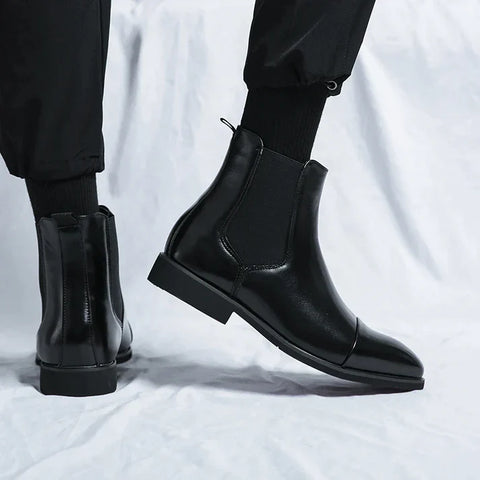 Samuel - Herrenstiefel mit roter Sohle