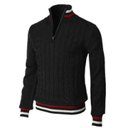 Marcus - Lässiger, stilvoller Strickpullover mit halbem Reißverschluss für Herren